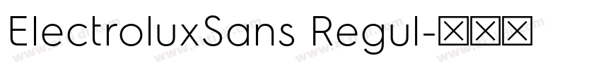 ElectroluxSans Regul字体转换